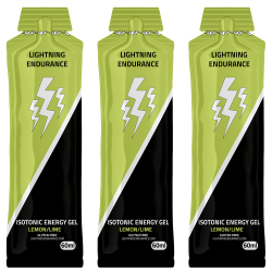 Lightning Endurance Isotonic Energy Gel - Lemon/Lime - 24 x 60 ml (THT 31-7-2025)