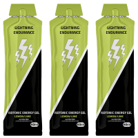 Lightning Endurance Isotonic Energy Gel - Lemon/Lime - 24 x 60 ml (THT 30-4-2025)