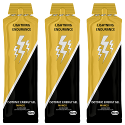 Lightning Endurance Isotonic Energy Gel - Mango - 24 x 60 ml (THT 28-2-2025)