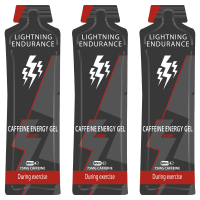 Promo Lightning Endurance Caffeine Energy Gel - Cherry - 24 x 60 ml (MINIMALE THT 31-12-2024)