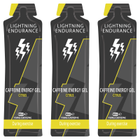 Lightning Endurance Caffeine Energy Gel - Citrus - 24 x 60 ml