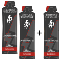 Lightning Endurance Caffeine Energy Gel - Cherry - 60 ml - 9 + 1 gratis