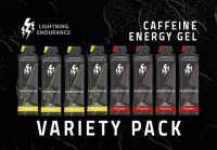 Lightning Endurance Caffeine Energy Gel Variety Pack - 8 x 60 ml