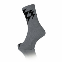 Lightning Merino Dark Grey - Grijs-Zwart - 2 paar